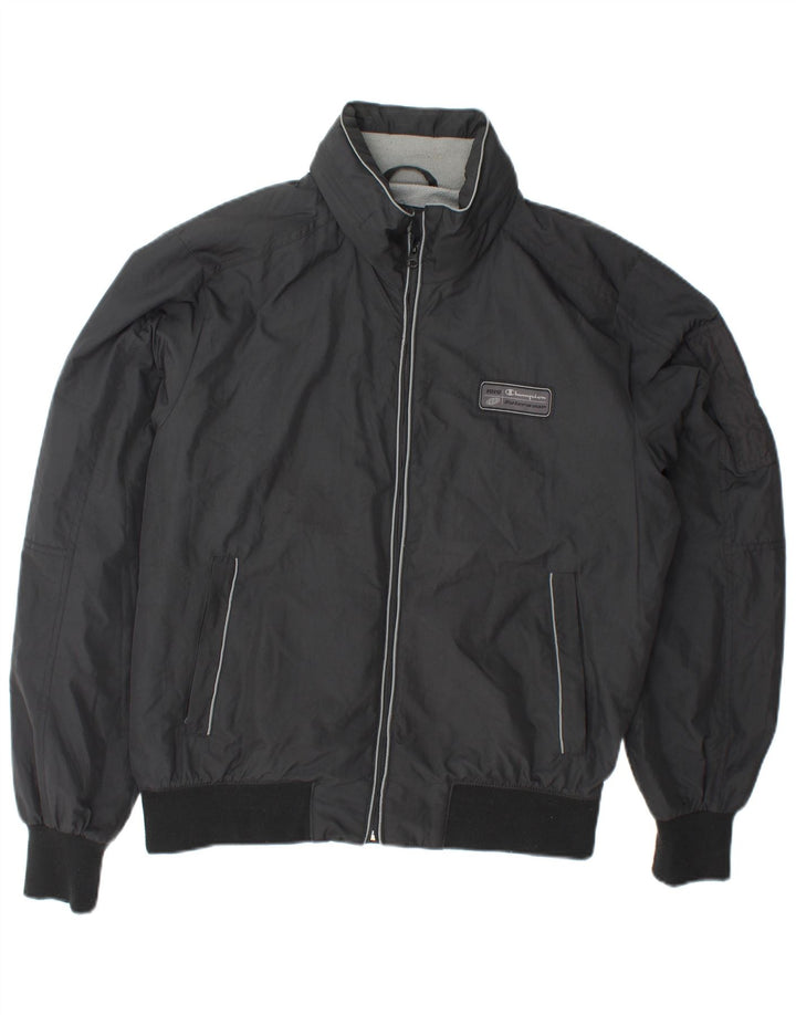 CHAMPION Chaqueta bomber con capucha NY Rochester para hombre UK 38 Medium Black