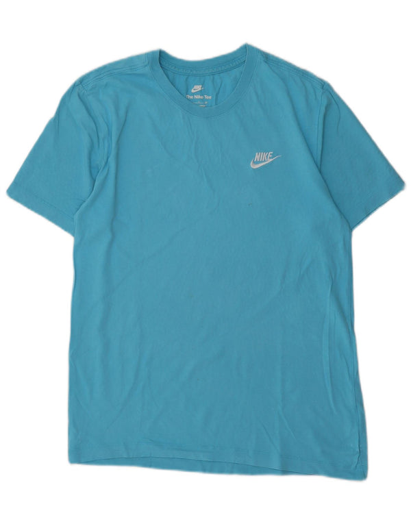 NIKE Camiseta Mujer Top UK 10 Small Azul Algodón
