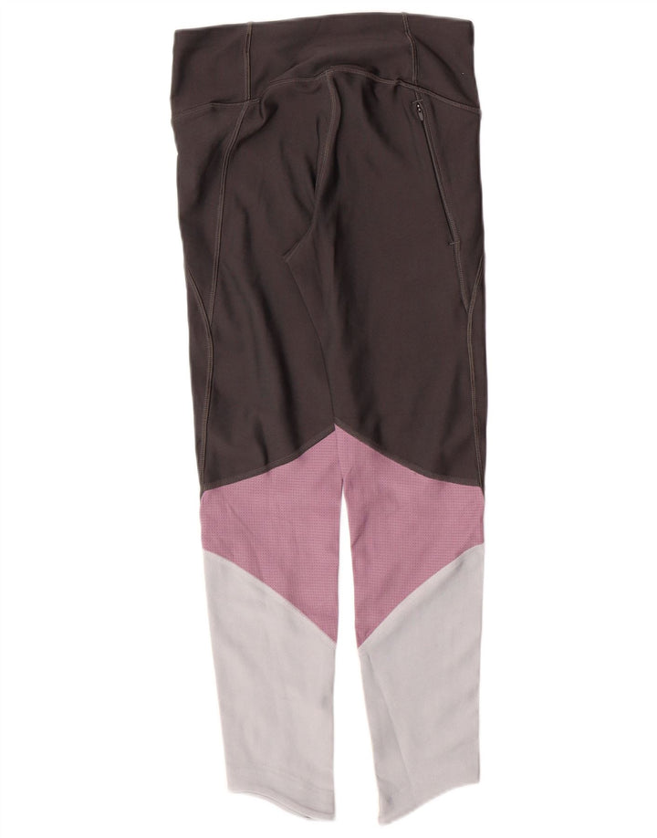 UNDER ARMOUR Leggings Heat Gear para mujer Reino Unido 8 Pequeño Gris Colorblock