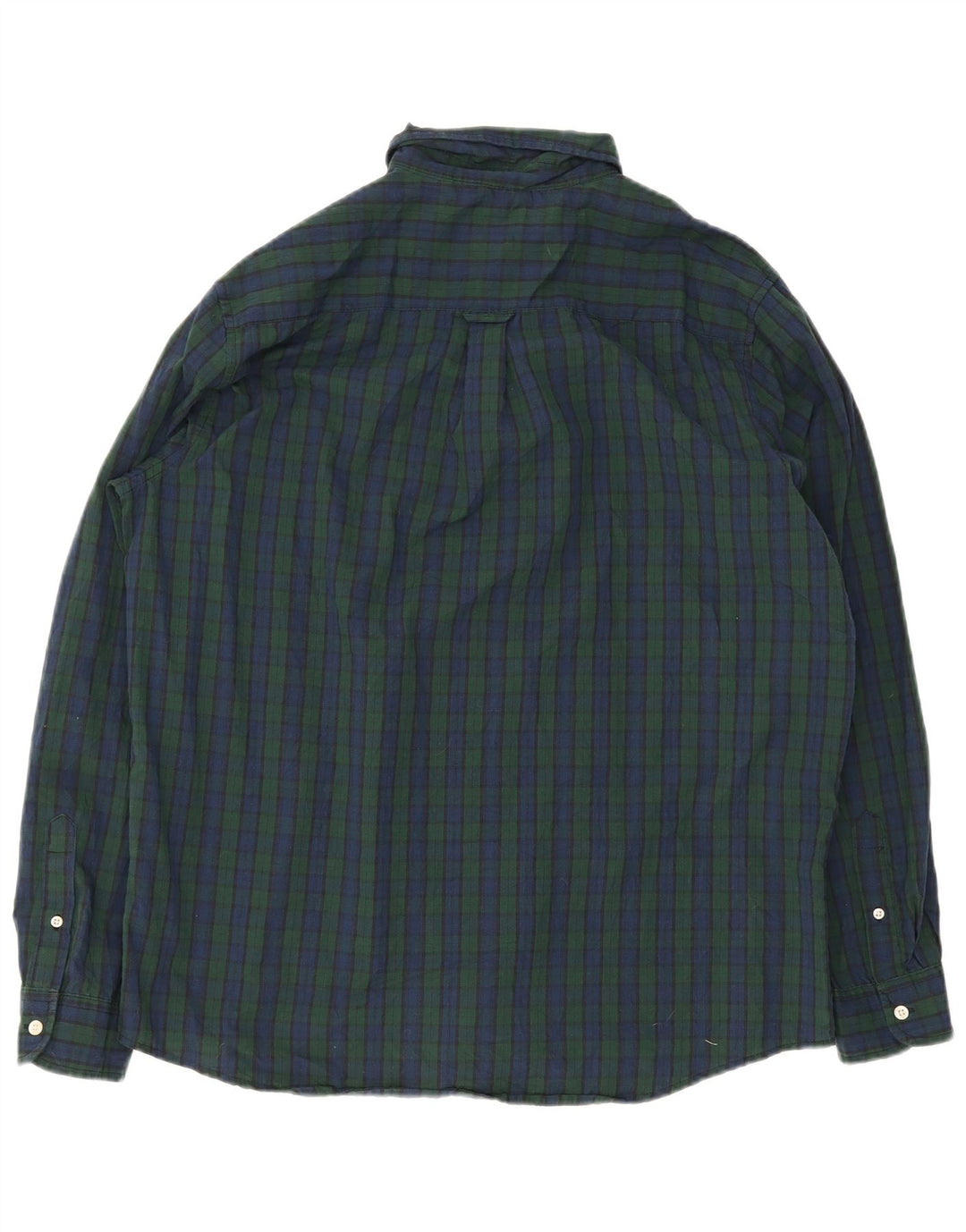 Chaps Camisa Hombre XL Azul Marino Cuadros Algodón