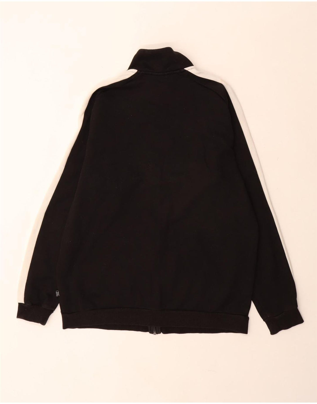 PUMA Chaqueta superior de chándal para hombre Algodón color block mediano negro