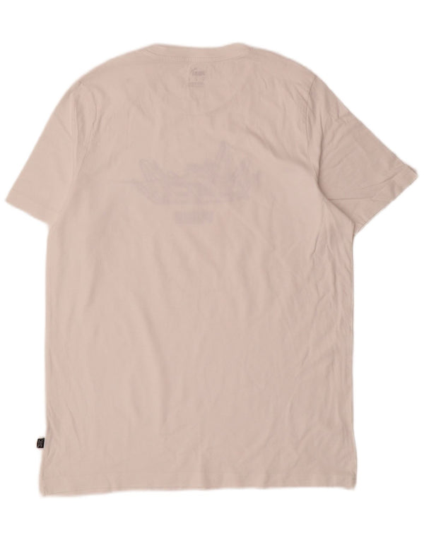Puma Hombre Camiseta Gráfica Top Medium Blanco