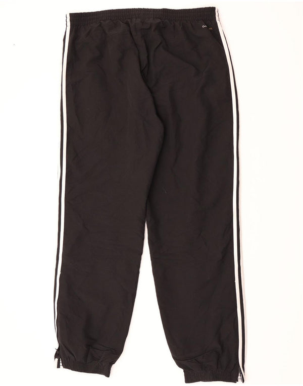 Adidas Hombre Climalite Chándal Pantalones Joggers XL Negro Poliéster