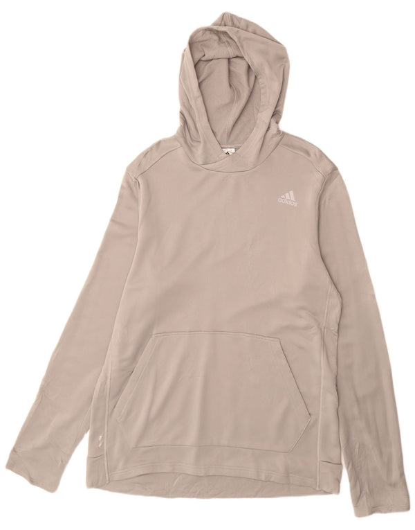 Adidas Hombre Chándal Top Chaqueta Grande Gris Poliéster