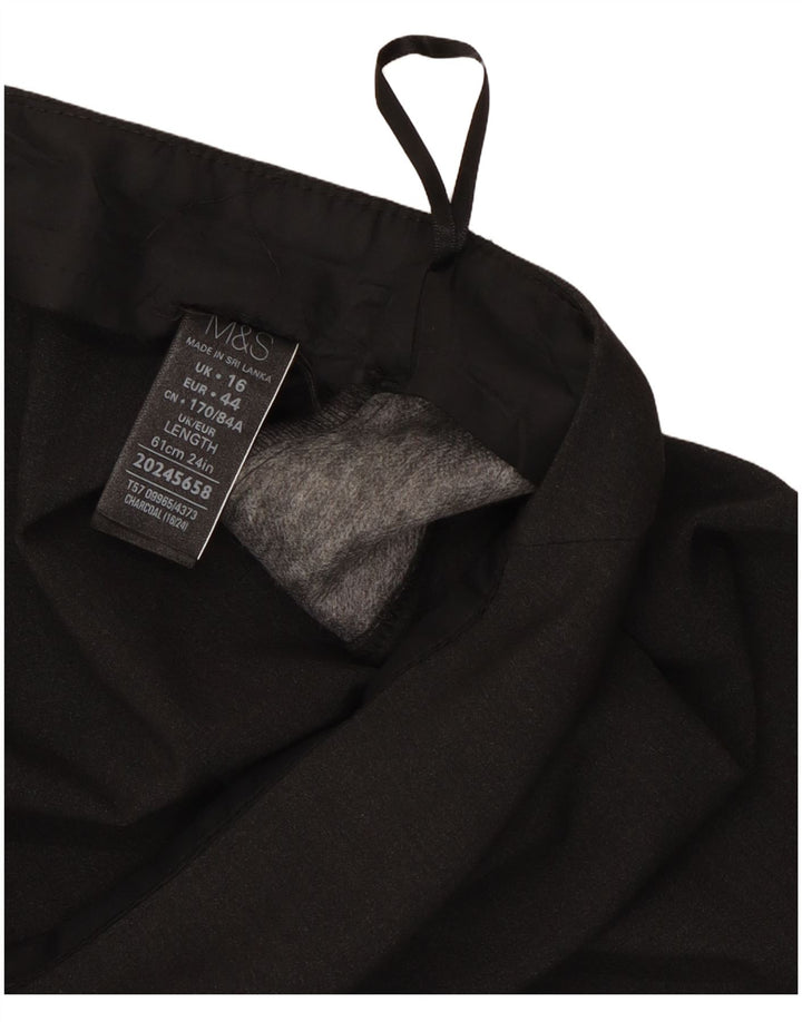 Marks & Spencer Falda lápiz para mujer UK 46 Large W34 Poliéster gris