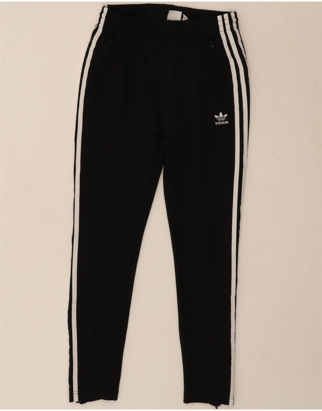 ADIDAS Womens Tracksuit Trousers UK 8 Small  Black Polyester Vintage Adidas and Second-Hand Adidas from Messina Hembry 