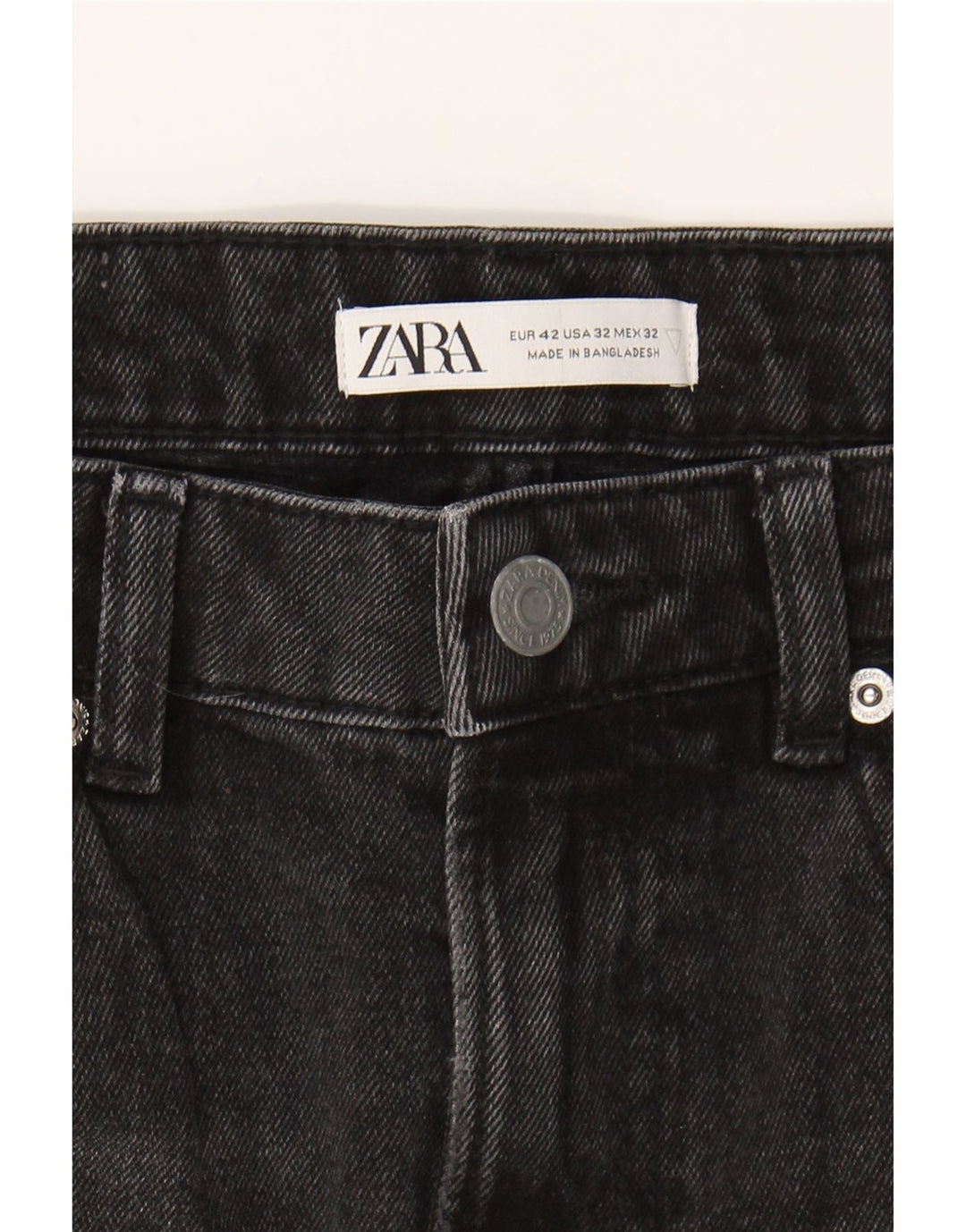 ZARA Mens Denim Shorts EU 42 Large W32  Black Cotton Vintage Zara and Second-Hand Zara from Messina Hembry 