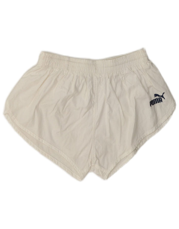 Puma Pantalones cortos deportivos para mujer UK 10 Small White