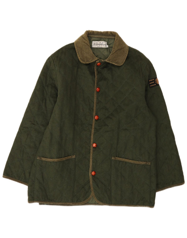 St. Germain Chaqueta acolchada para hombre IT 52 XL Lana color caqui