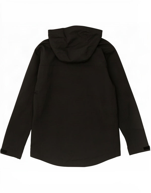 Fred Perry Chaqueta impermeable con capucha para hombre UK 38 Medium Black Nylon