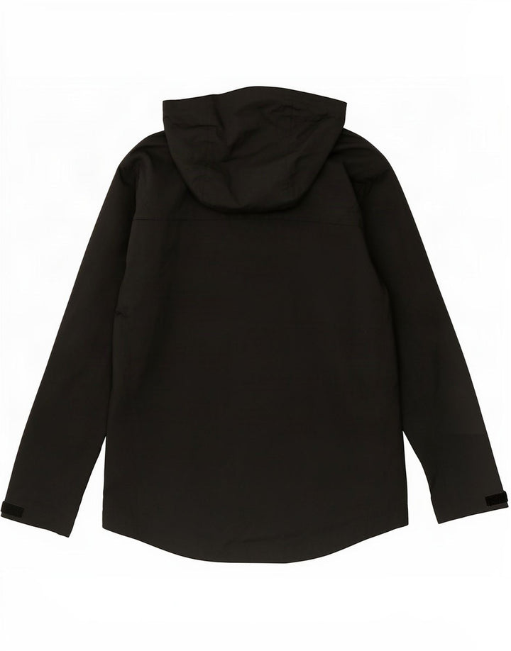 Fred Perry Chaqueta impermeable con capucha para hombre UK 38 Medium Black Nylon