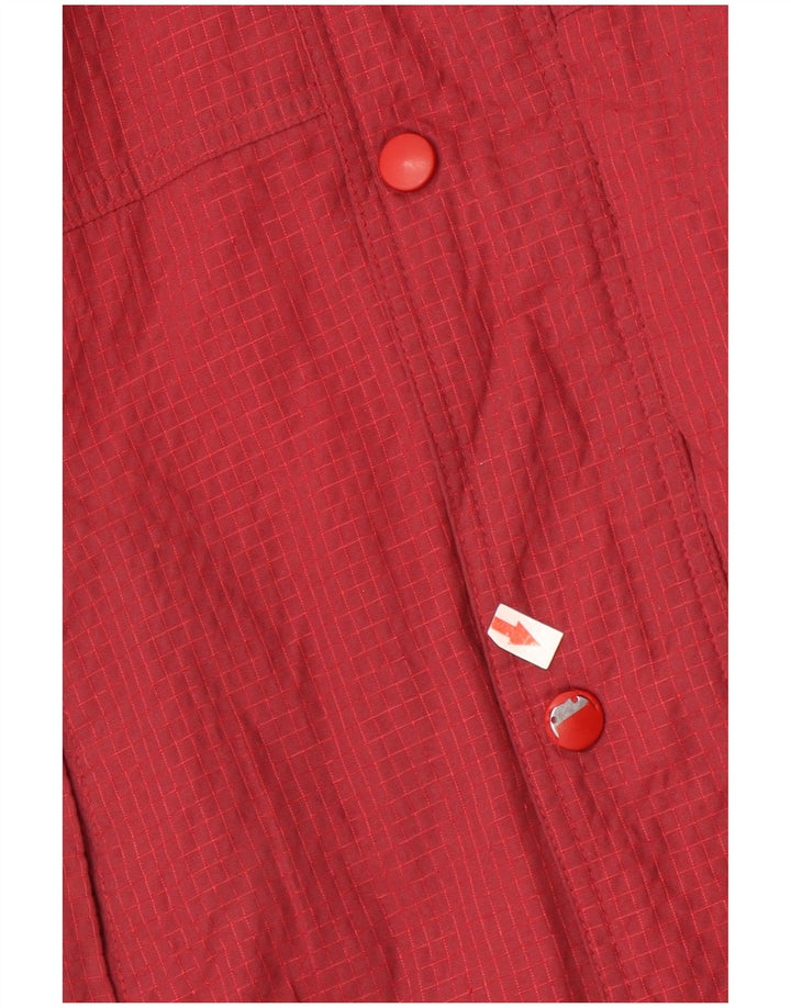 Nike Chaqueta cortavientos para niños de 12 a 13 años, talla grande, nailon a cuadros color burdeos