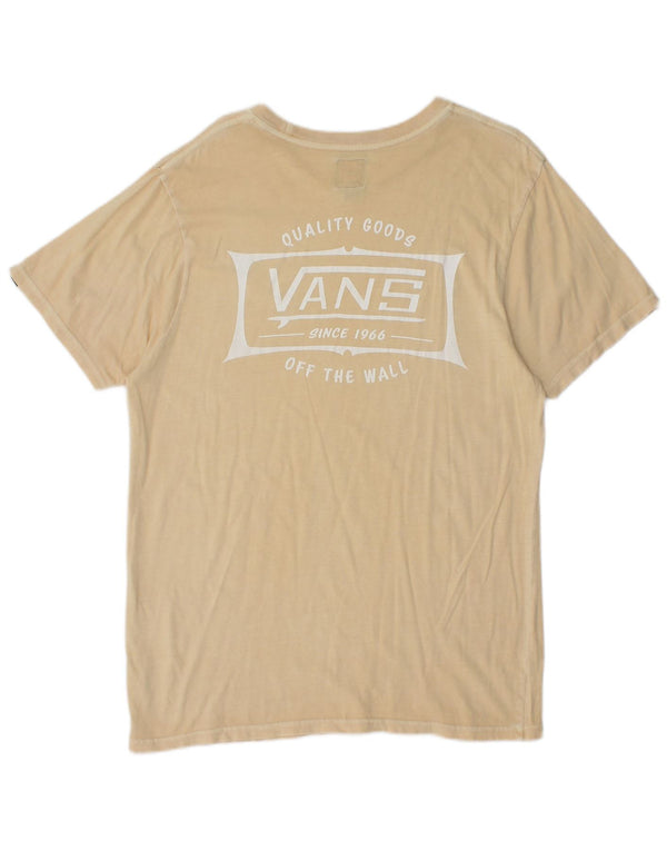 Vans Hombre Camiseta Gráfica Top Medium Beige