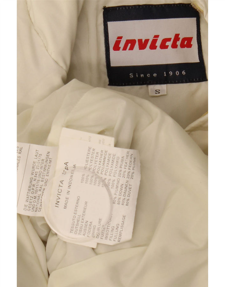 Invicta Chaqueta acolchada holgada con capucha para hombre UK 36 Small White Poliéster