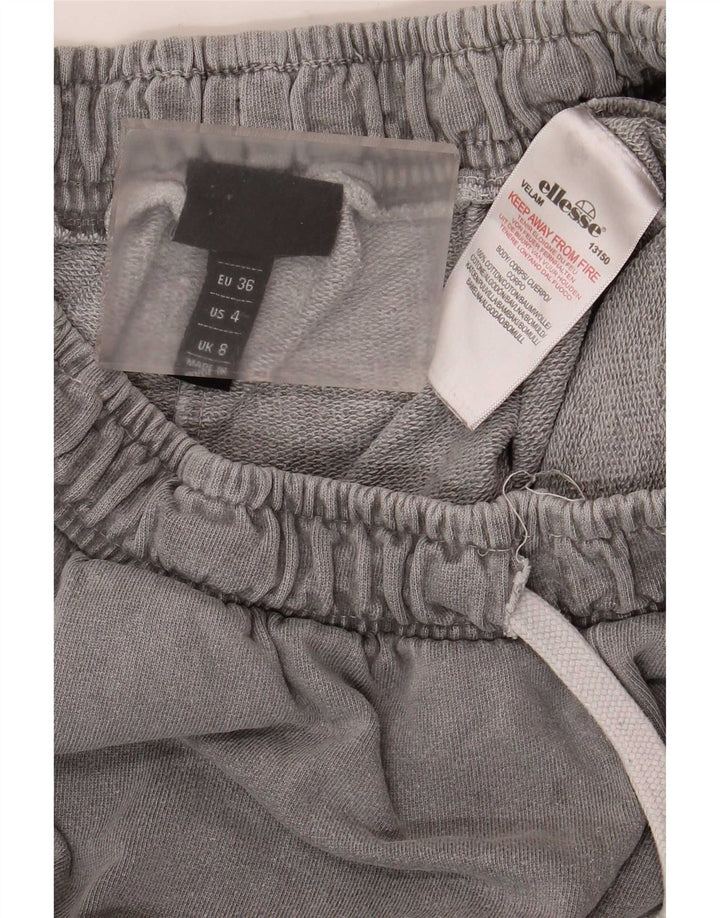 Ellesse Pantalones de Chándal para Mujer Joggers UK 8 Small Gris
