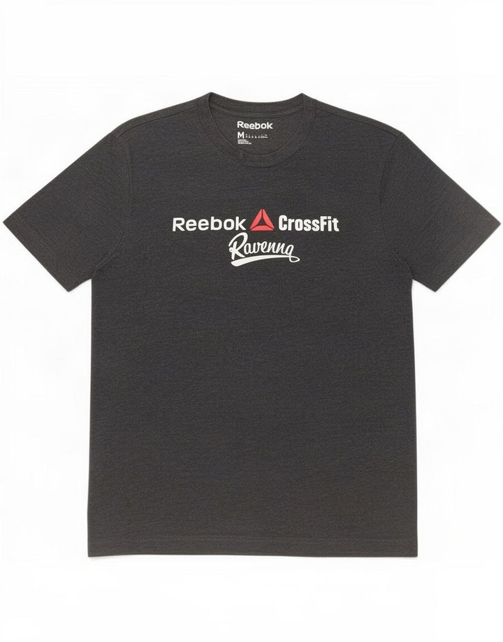 Camiseta Reebok Hombre Graphic Top Algodón Gris Medio