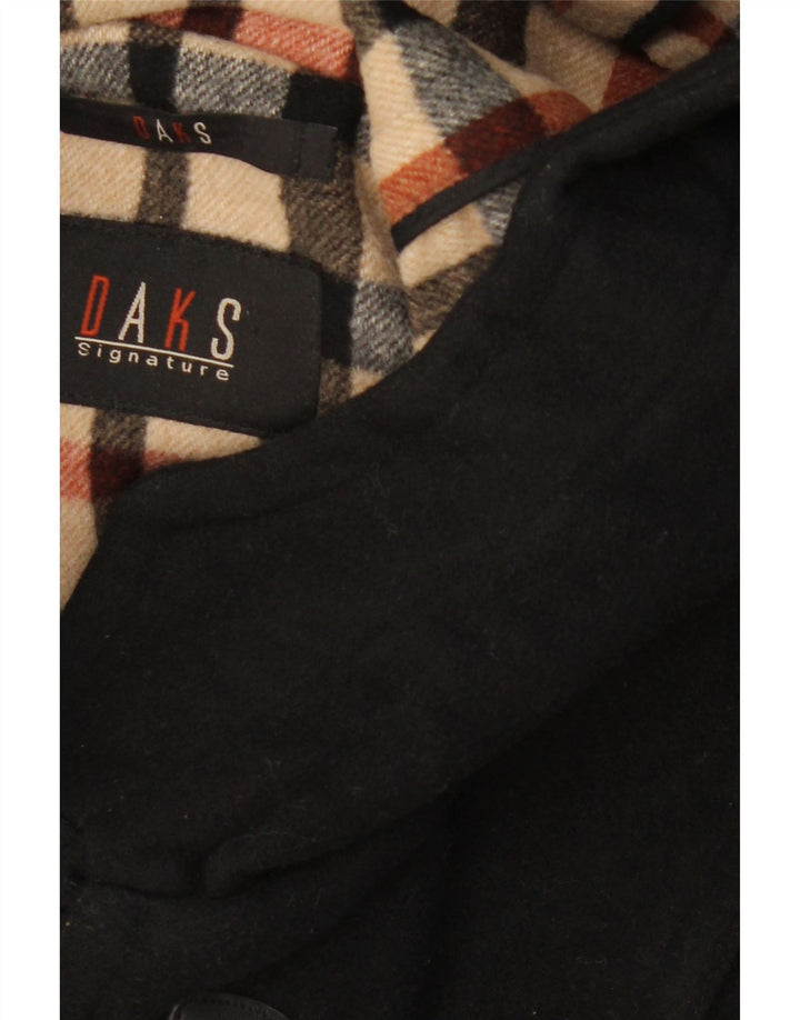 DAKS Trenca con capucha para mujer UK 46 Grande Negro