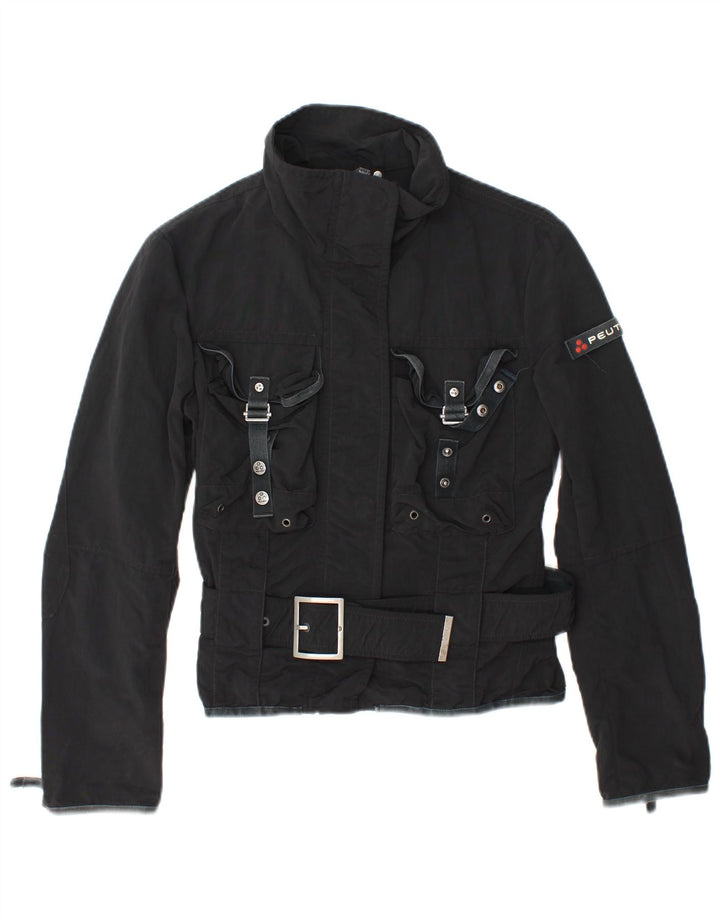 PEUTEREY Chaqueta utilitaria para mujer IT 42 Mediana Negra