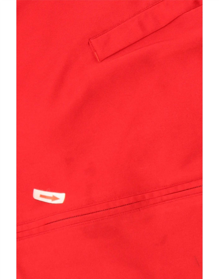 Adidas - Chaqueta de chándal para hombre, talla 40/42, color rojo medio, poliéster