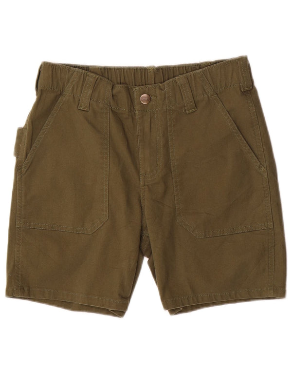Carhartt Pantalones cortos chinos de ajuste relajado para mujer US 2 XS W28 Algodón caqui