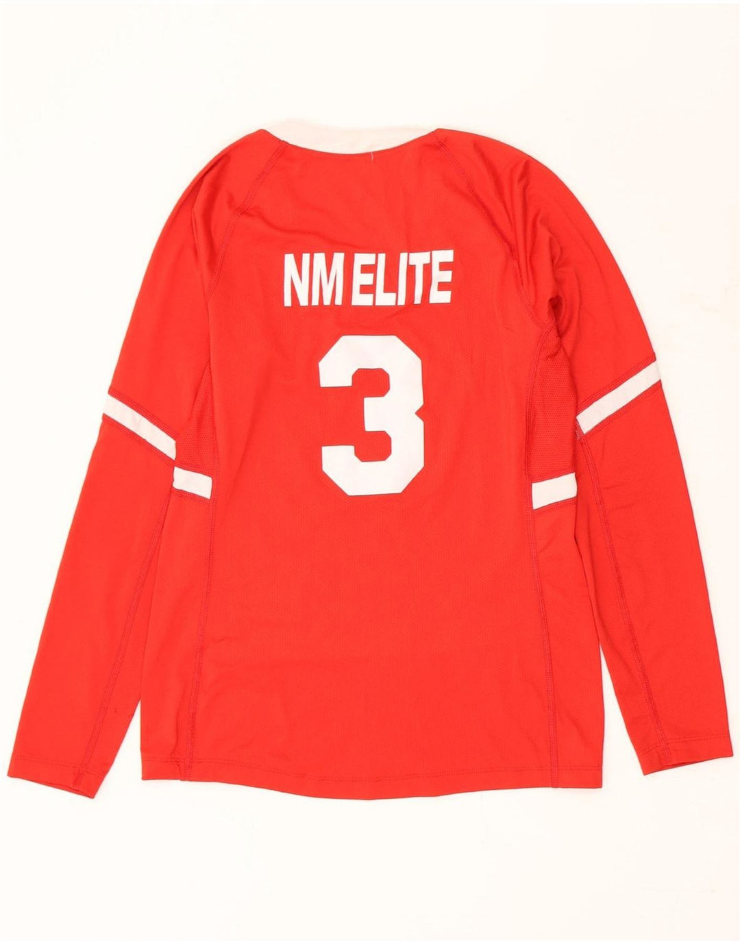 Nike Mens Graphic Top Manga Larga Pequeño Poliéster Rojo