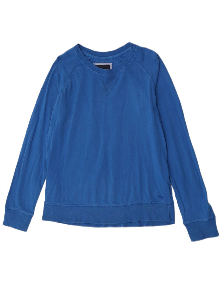 Crew Clothing Sudadera para mujer Jumper UK 12 Algodón azul medio