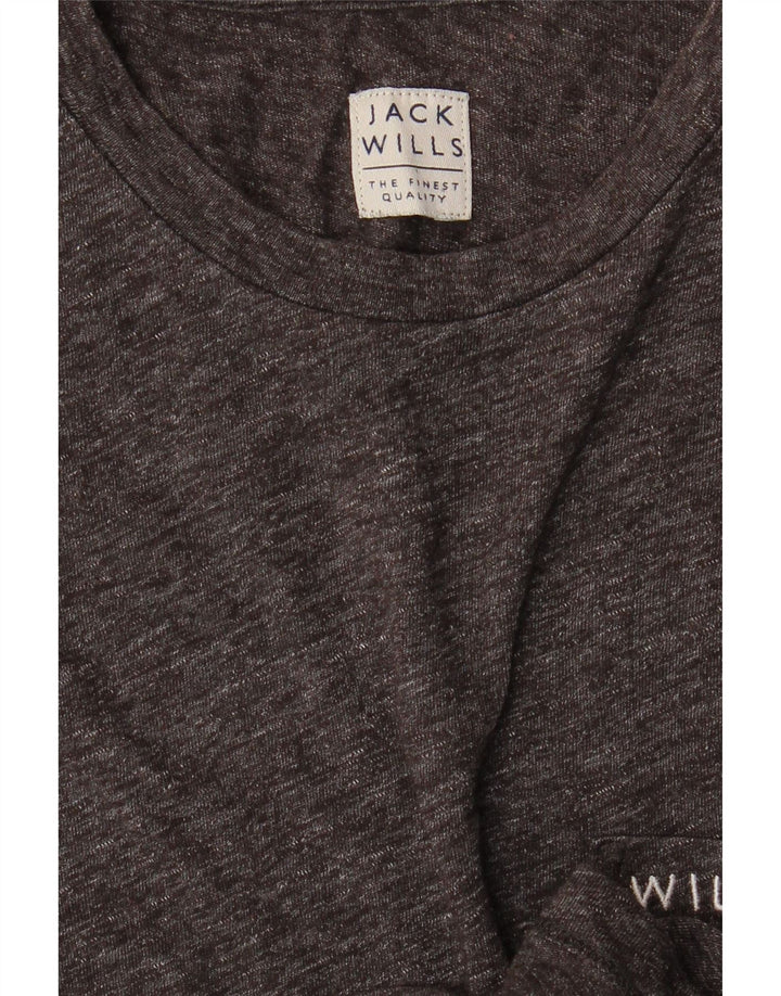 JACK WILLS Camiseta para hombre Top Small Grey Moteado