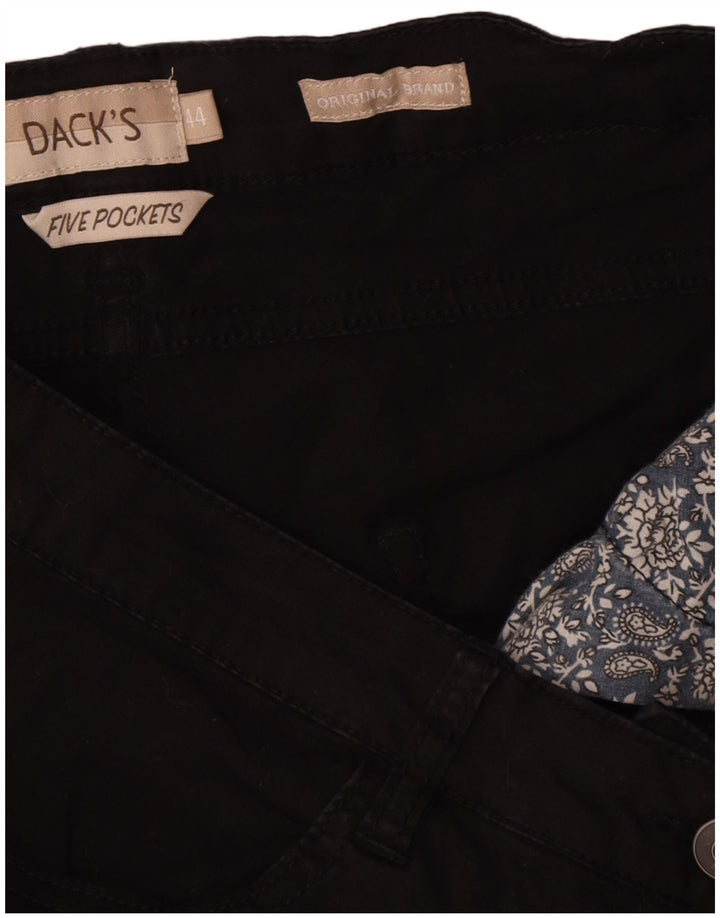 Dack's Pantalones cortos casuales de cintura alta para mujer IT 44 Medium W32 Algodón negro