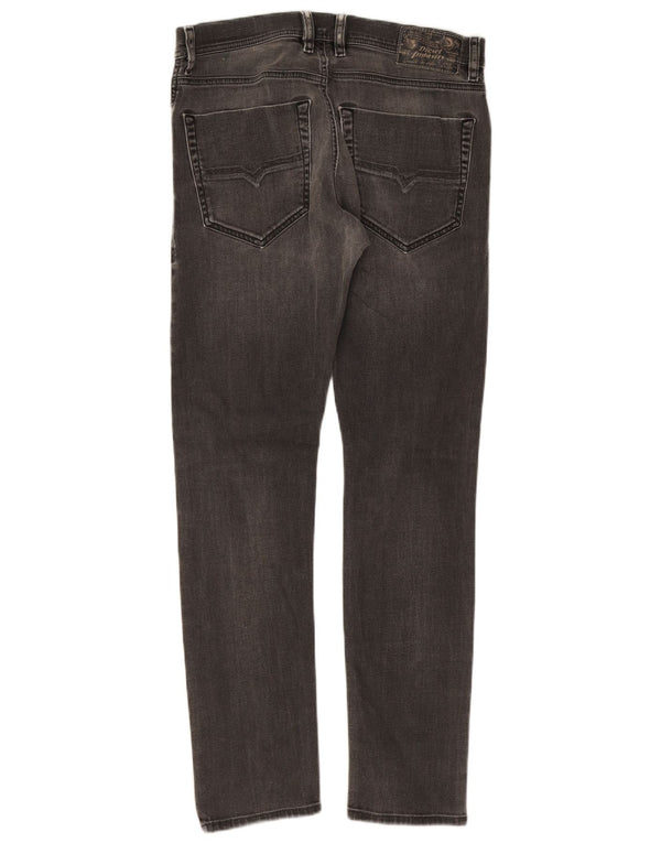 Diesel Womens Tepphar Carrot Slim Jeans W31 L30 Grey Cotton