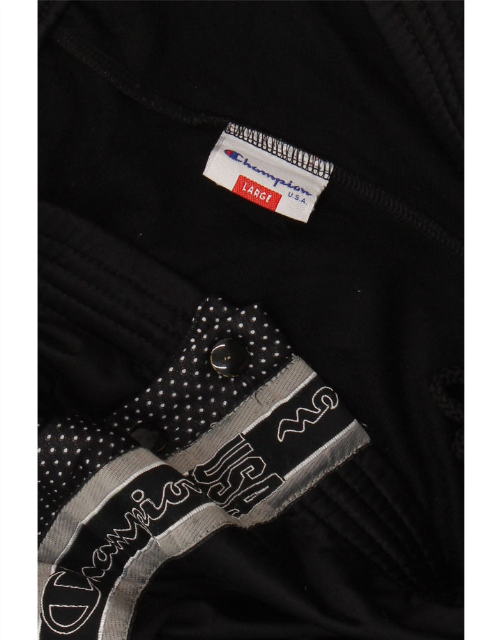 Champion Pantalones De Chándal Gráficos Para Hombre Negro Grande
