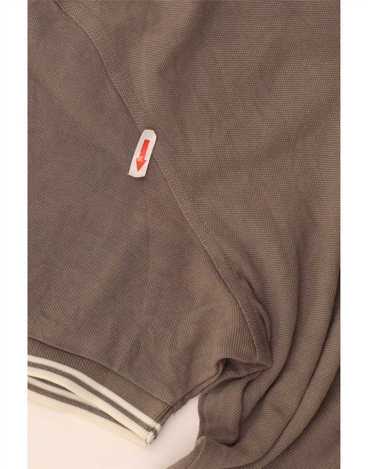 Fred Perry Polo Para Hombre Grande Gris Algodón