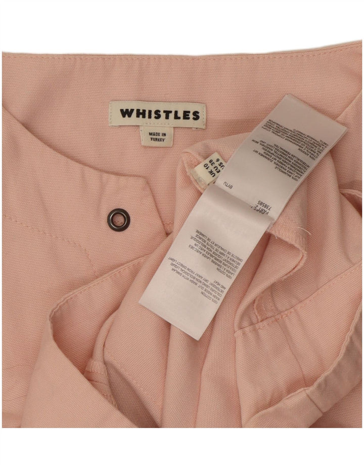 Whistles Vestido recto para mujer Reino Unido 10 Pequeño algodón rosa
