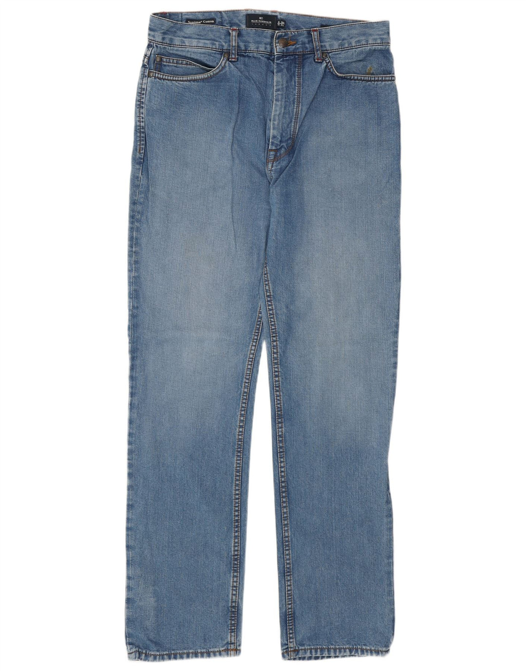 Marks & Spencer Vaqueros cónicos azules Harbor para hombre W32 L31 Algodón azul