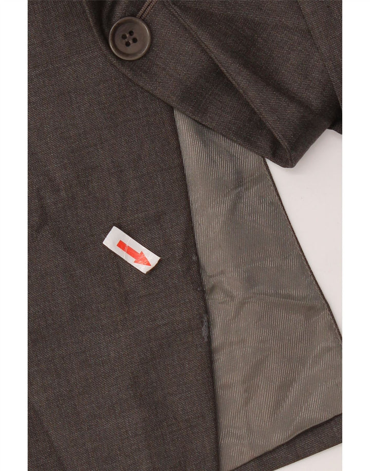 Marks & Spencer Chaqueta tipo blazer de 3 botones para hombre UK 44 XL Gris Lana virgen