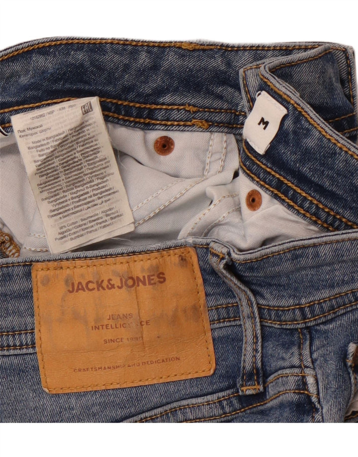 JACK & JONES Mens Regular Denim Shorts Medium W31  Blue Cotton