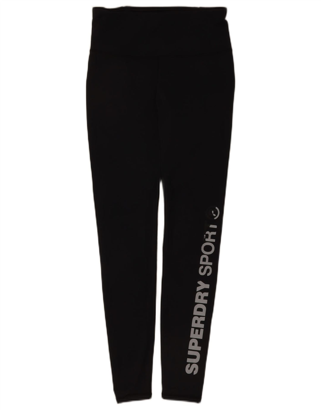 Superdry Leggings Gráficos Para Mujer UK 40 Small Poliéster Negro
