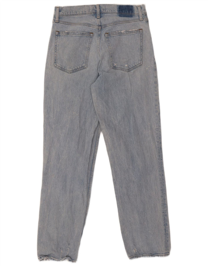 ABERCROMBIE & FITCH Vaqueros rectos para mujer US 6 Medium W28 L27 Azul