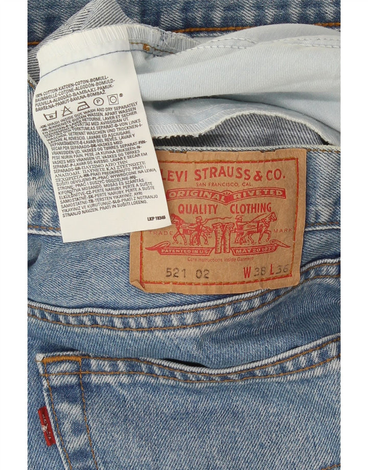 Levi's Hombre 521 Vaqueros Rectos W36 L36 Algodón Azul