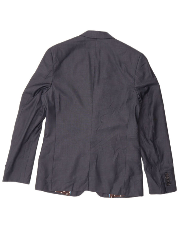 Penguin Chaqueta tipo blazer de 2 botones para hombre UK 36 Small Azul marino Poliéster