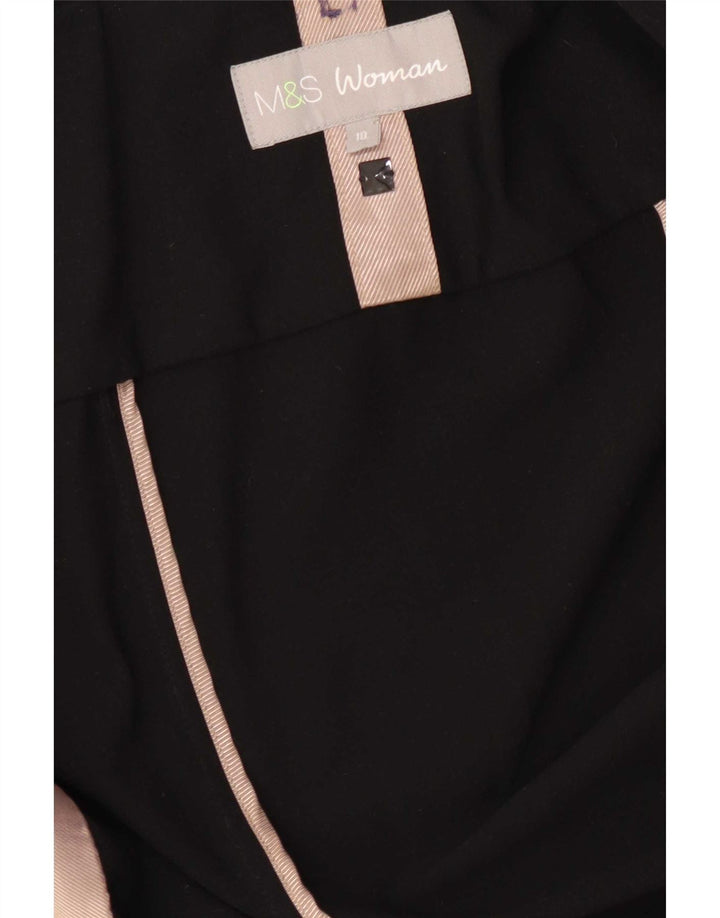 Marks & Spencer Chaqueta tipo blazer abierta para mujer UK 10 Small Black