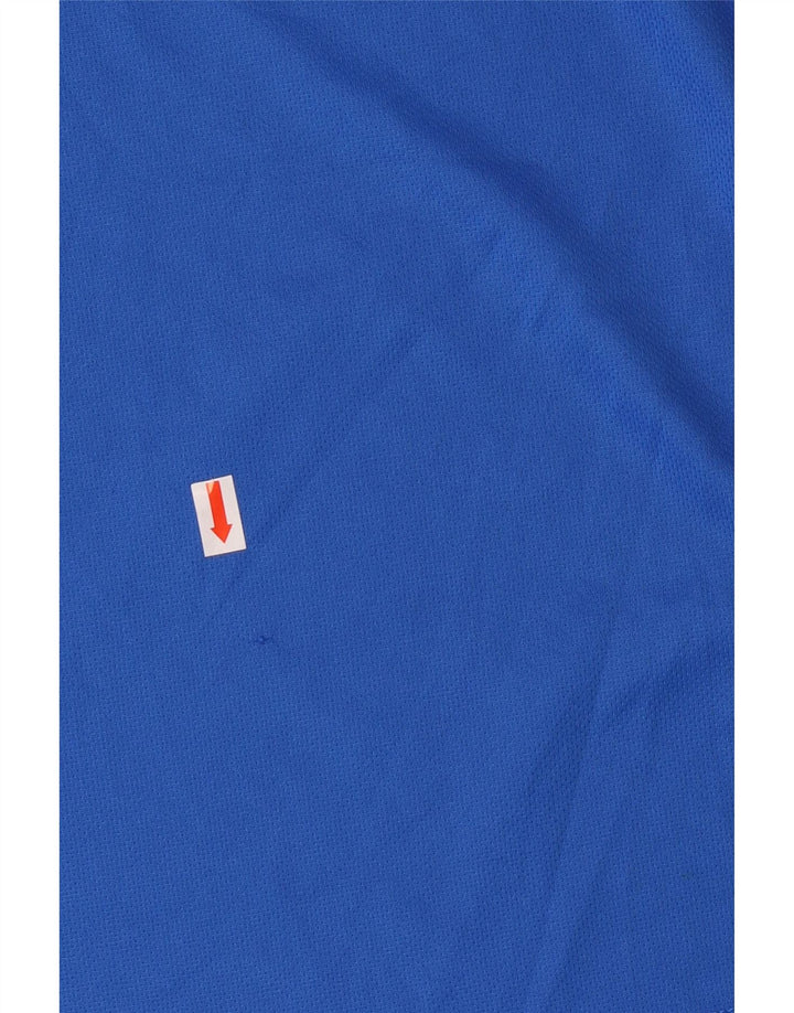 Adidas Mujer Climalite Camiseta Top UK 12/14 Medio Azul Poliéster