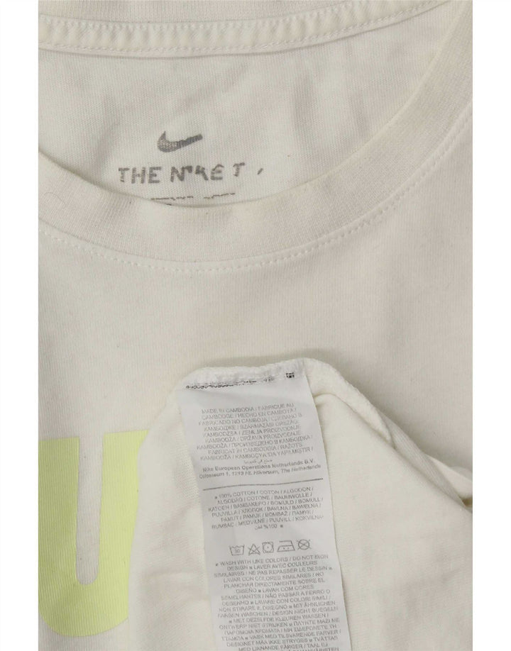 Nike - Camiseta gráfica para hombre, talla grande, algodón blanco