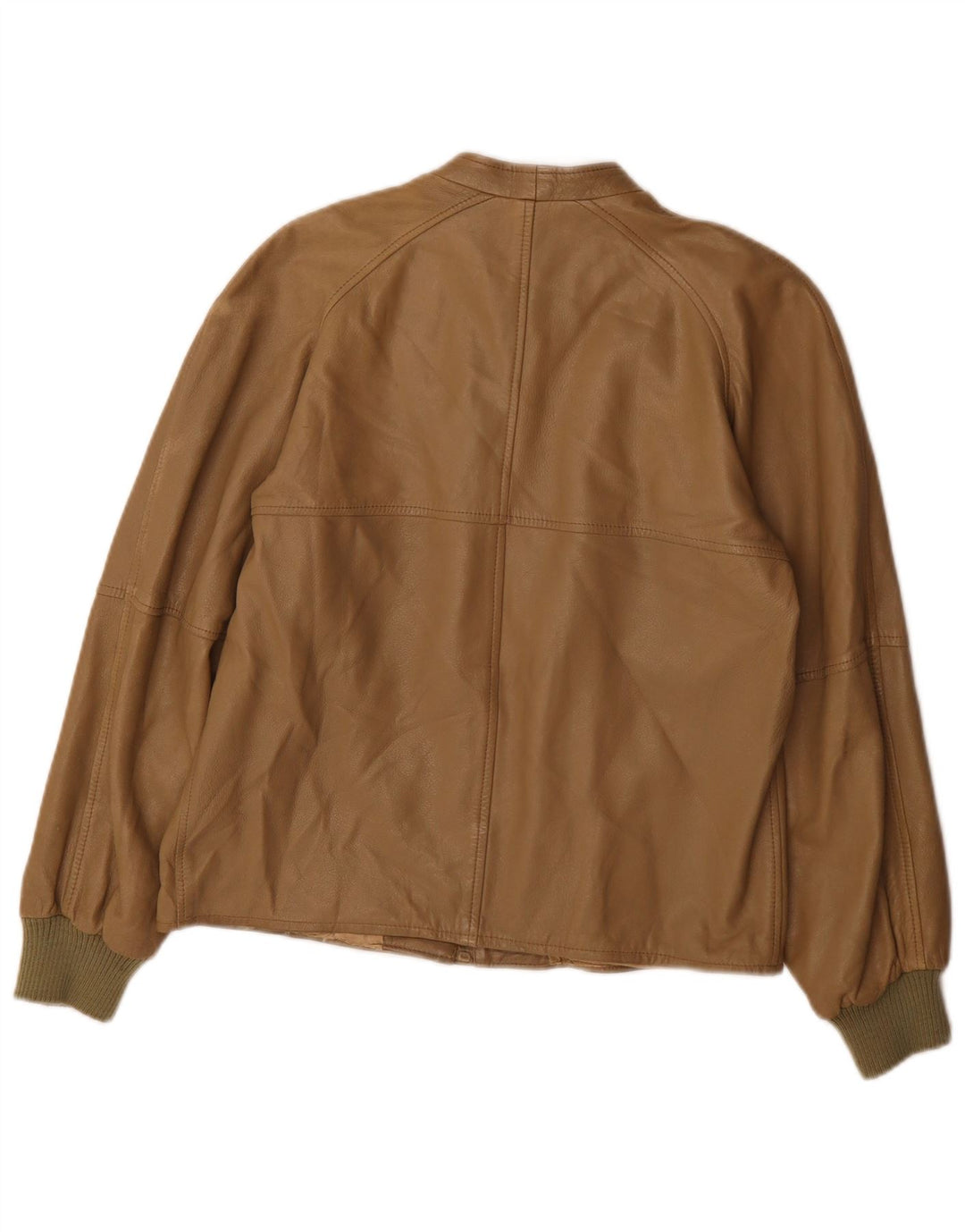 Chaqueta De Cuero Marpel Mujer IT 44 Marrón Medio
