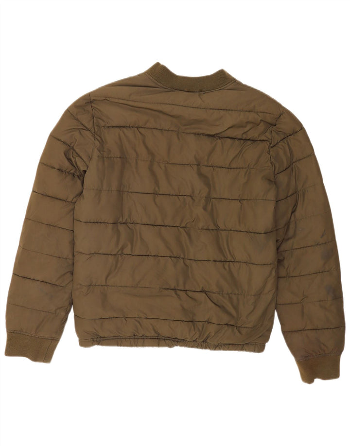 Hollister Chaqueta acolchada para hombre UK 38 Poliéster caqui medio