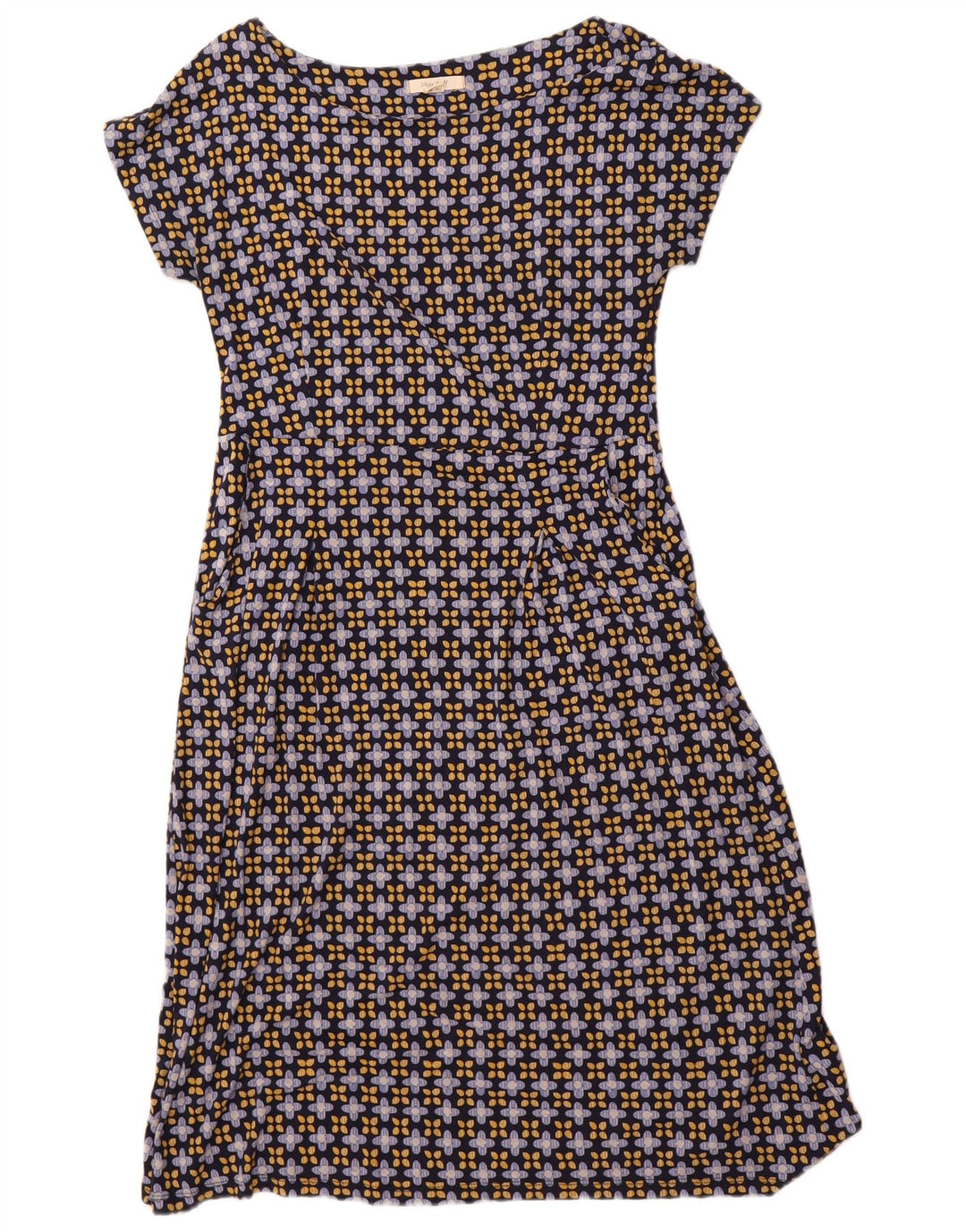 WHITE STUFF Vestido acampanado para mujer UK 40 Medio Viscosa azul marino floral