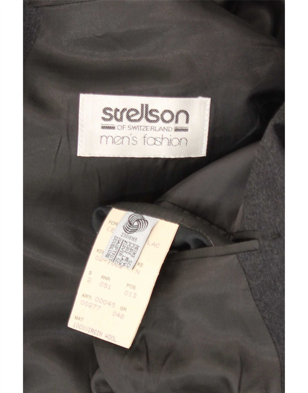 Strellson Chaqueta tipo blazer con doble botonadura para hombre IT 48 Lana gris medio