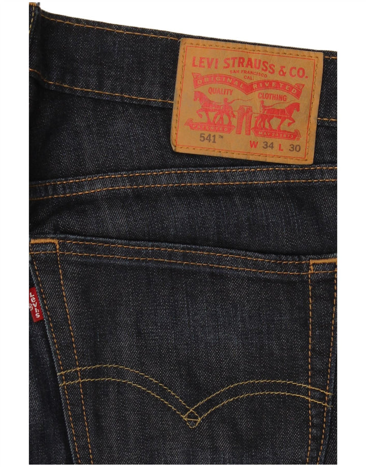 Levi's Vaqueros rectos 541 para hombre W34 L30 Algodón azul marino