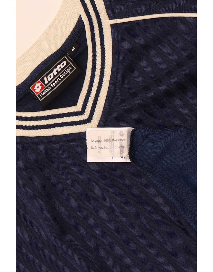 Camiseta Lotto Hombre Top Medium Azul Marino Colorblock Poliéster