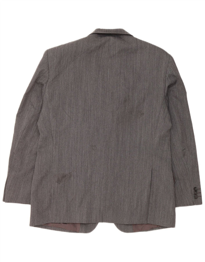 Marks & Spencer Chaqueta tipo blazer con 2 botones para hombre, talla 40, lana gris grande