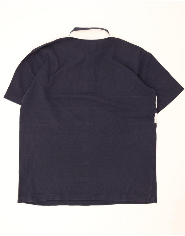 Kappa Polo Hombre XL Azul Marino Colorblock Algodón